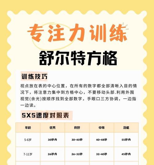 初二专注力训练游戏有哪些？如何通过视频进行讲解教学？